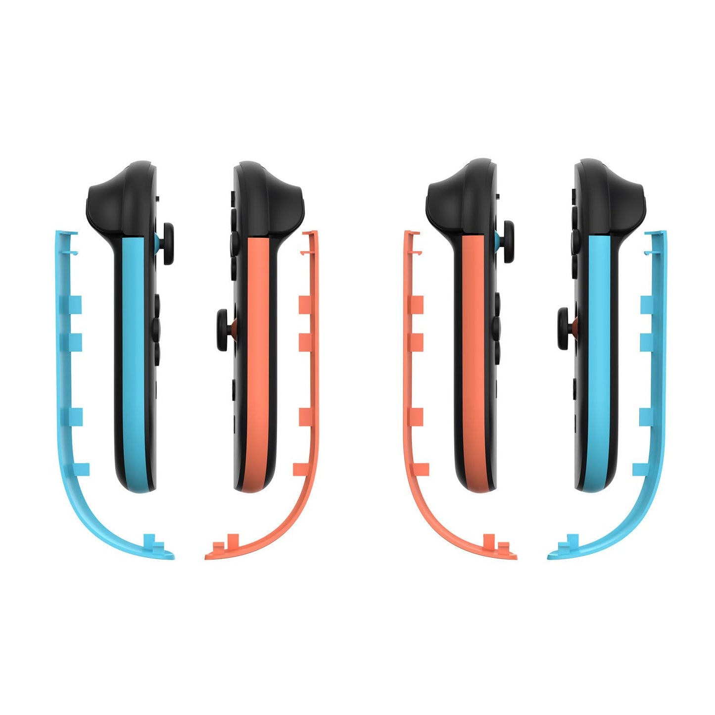 2 packs Left&Right Replacement Decorative Component Strip Comaptible with NS Switch 2 Joycon Controller