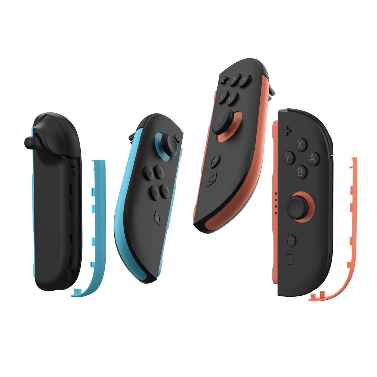 2 packs Left&Right Replacement Decorative Component Strip Comaptible with NS Switch 2 Joycon Controller