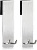 Shower Door Towel Hook Extended Length, No Drilling & Adhesive Needed Stainless Steel Bathroom Hangers for Frameless Shower Stall Wall