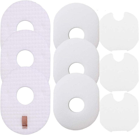HV300 Filter for Shark Rocket Vacuum 3 Sets Filters Foam & Felt Filters Replacement Parts #XFFV300, HV300W, HV301, HV302, HV303, HV305, HV308, HV310, UV450 by