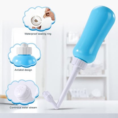 Portable Bidet Travel Large Capacity 450ml(15oz) Personal Toilet Handheld Blue