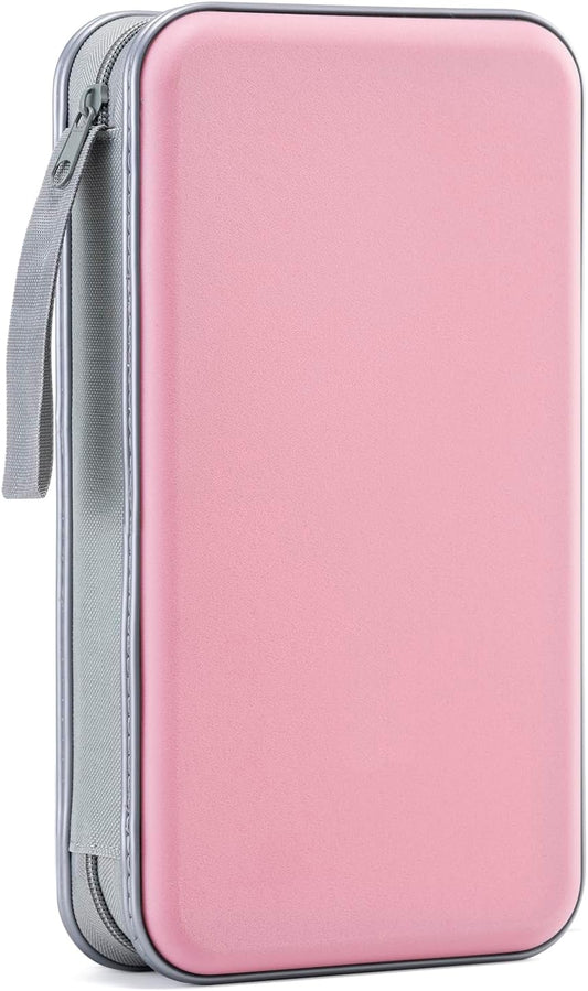 DVD Case, 96 Capacity CD Case Portable CD Holder Storage Hard Plastic DVD Wallet Holder Organizer for Car