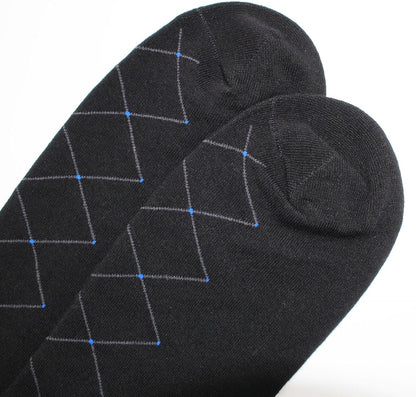 Mens Fun Dress Socks, Pattern Funny Casual Socks Pack, Colorful Striped Cotton Novelty Socks Size 10-13