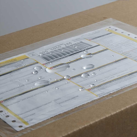 7.5" x 5.5" Packing List Pouches, 100 Pack Shipping Label Envelopes Clear Adhesive Top Loading Packing List