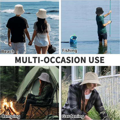 Bucket Hats fot Men Women Packable Foldable Sun Hats for Women Beach Travel Cap