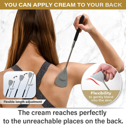 Cream Applicator for Back Telescopic Stick for Lotion Ointment Body Oil Medicine feet
