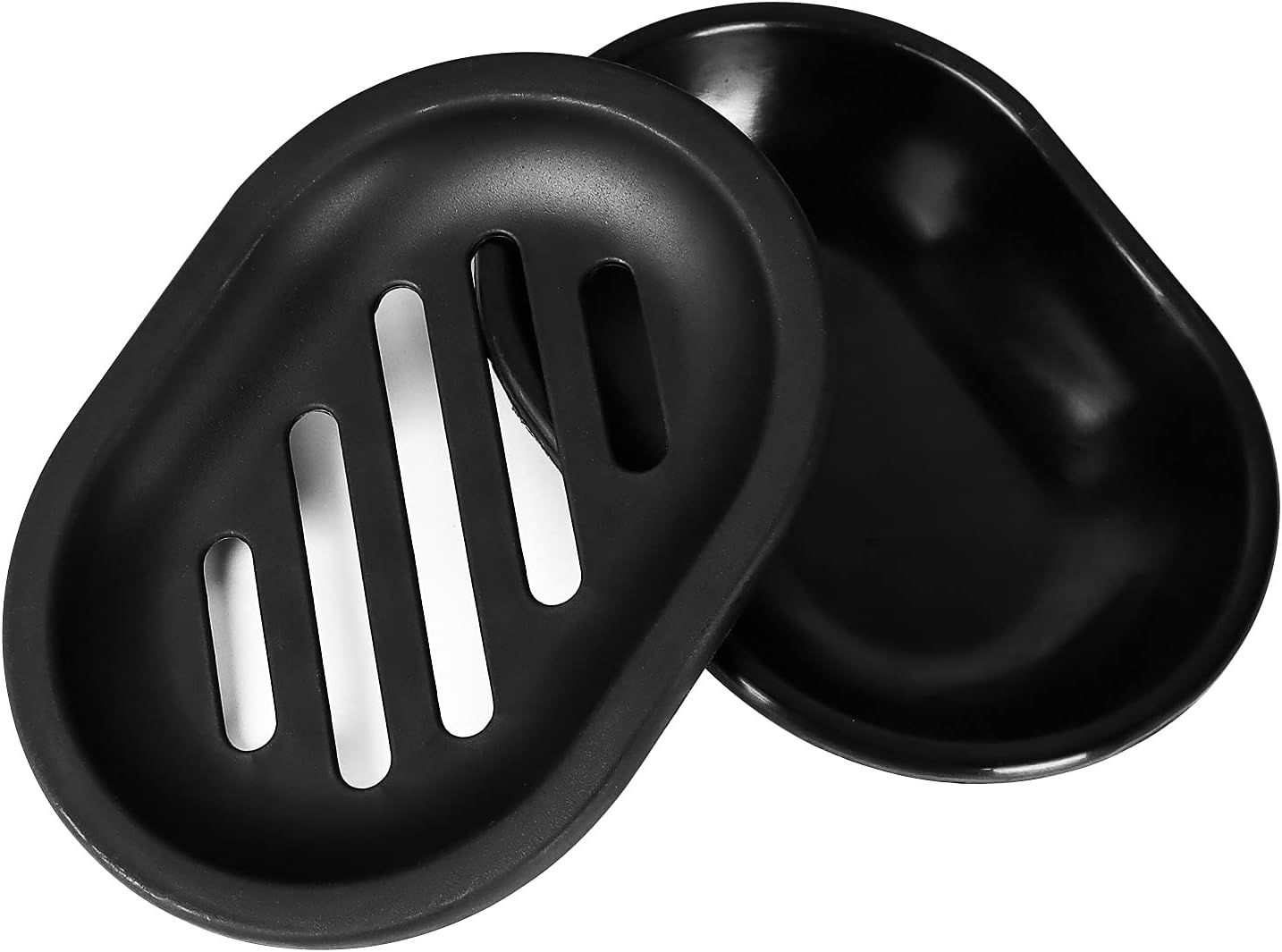 Soap Dish for Shower, 2pcs Soap Dishes Soap Savers for Bar Soap, Soap Bar Holder Shower with Drip Tray, Plastic Soap Holders with Drain for Kitchen Sink, Easy to Clean, Keeps The Soap Dry