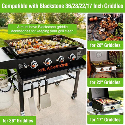 2 Pack Blackstone Silicone Grease Cup Liners for 36 28 22 17 Inch Griddle, Reusable Grease Catcher Liner Grill Grease Tray Blackstone Accessories, Replacement of Aluminum Foil Drip Pans, Green