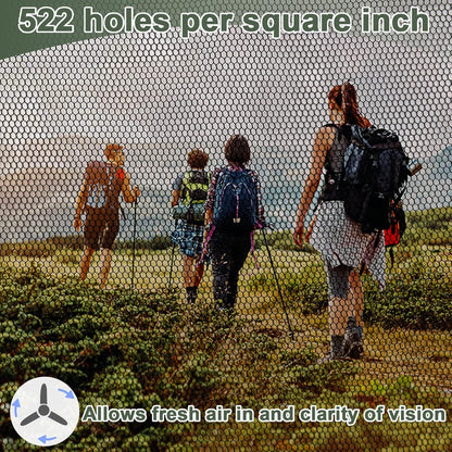 Mosquito Head Net Mesh, Face Neck Fly Netting Hood from Bugs Gnats Noseeums Screen Net for Any Outdoor Lover- with Carry Bags Fits Most Sizes of Hats Caps (2pcs, Olive, Updated Big Net)