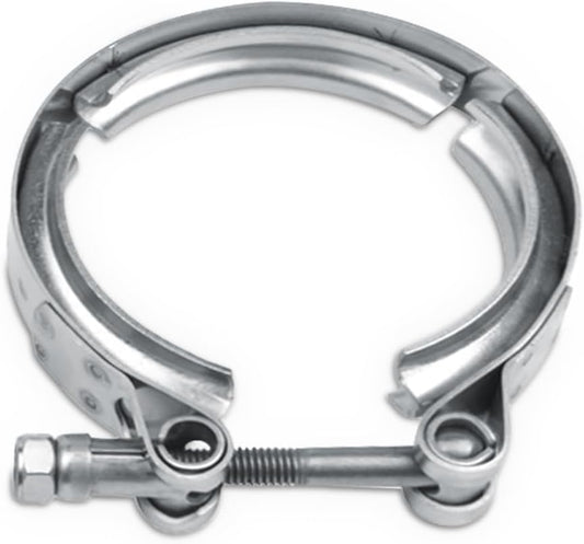 3 Inch Car V Band Clamp, Stainless Steel V-Clamp for Flange Kit, Exhaust Pipe Clamp, Automotive Exhaust Clamp Replacement Accessories for Downpipes, Exhaust Systems (1PC, 3.0")
