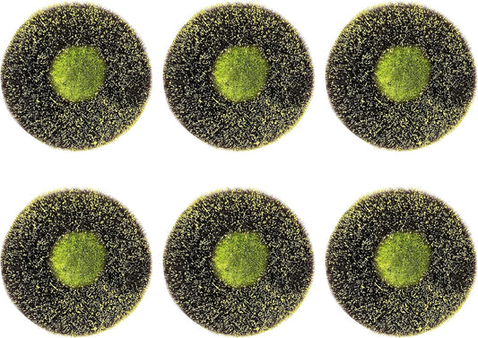 6 Pack Sunflower Wreath Center, 4.5 inch Disc Florets of Sunflower Center for DIY Flower Deco Mesh Wreath,Foam Flower Head