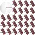 100 Pcs Tack-in Drawer Glides, Furniture Glide Tack with Nail, Dresser Drawer Protector for Repairing (Brown)