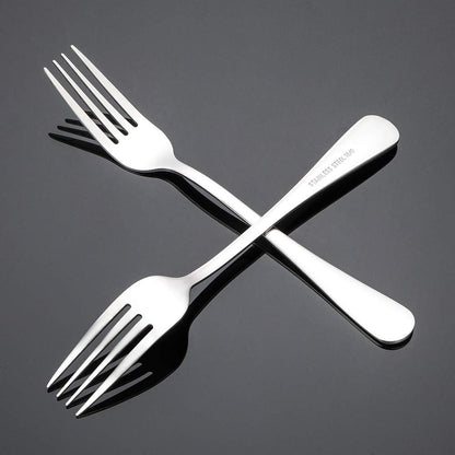 Silverware, Dinner Fork 8 Inches, Forks Set of 12 Premium Food Grade Stainless Steel Forks for Home Kitchen Party Restaurant, Mirror Polished Dishwasher Safe