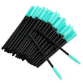 Silicone Eyelash Brushes, 100PCS Black and Green Mascara Brushes, Brow Applicator Wands for Makeup, Personal Care and Eyelash Extensions