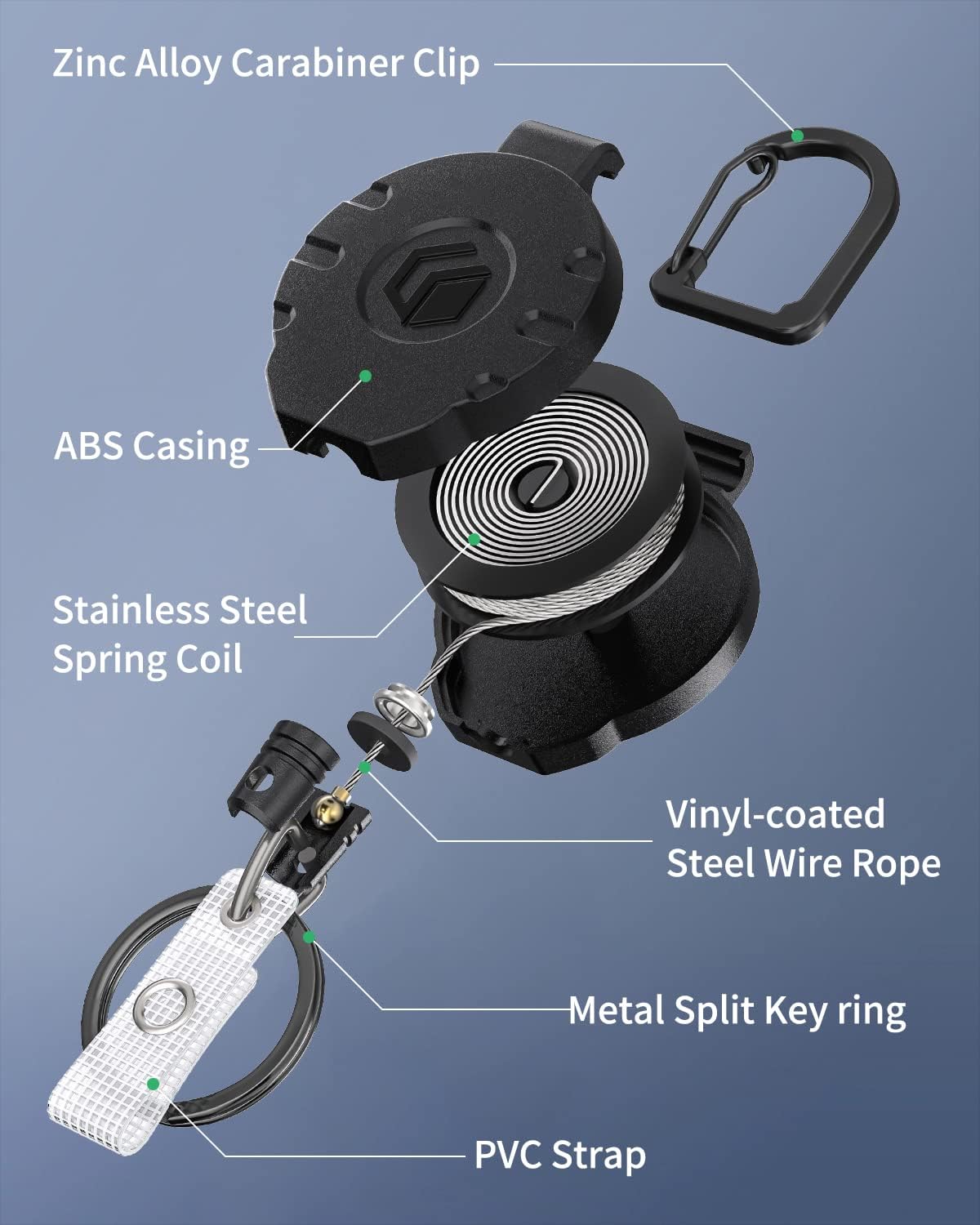 3 Pack Sliding Badge Holder Vertical Plastic Case and 2 Pack Retractable Keychain Badge Reel for up to 8 oz Hard Card Protector