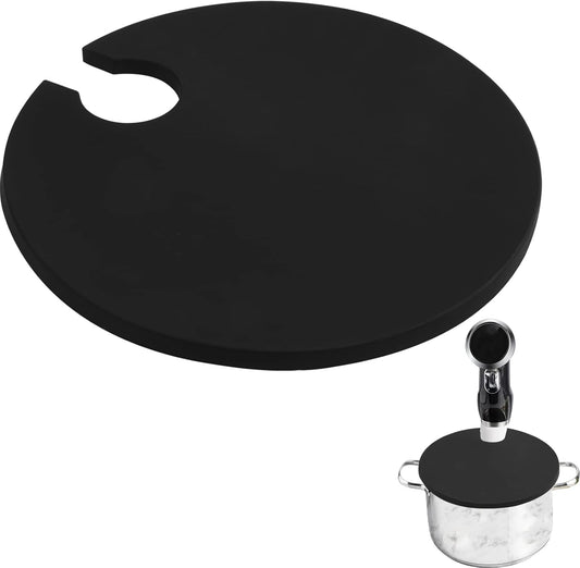 Sous vacuum and Vide Lid Cooking Sous vacuum and Vide Cooker Fits Up to 10.5" Pot, Prevent Water Evaporation and Retain Flavor for Stock (black).