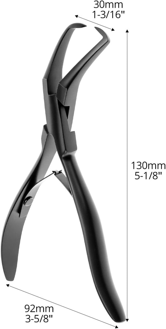 Professional Hair Extension Pliers, Stainless Steel Micro Link Bead Remover Tool for Micro Rings, Microlink & Feather Hair Extensions
