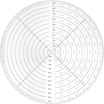 10" Round Center Finder Compass with Clear Acrylic for Precise Circle Marking on Irregular Surfaces, Crafting, Woodworking, and Carpentry Tool