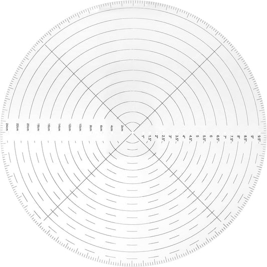 10" Round Center Finder Compass with Clear Acrylic for Precise Circle Marking on Irregular Surfaces, Crafting, Woodworking, and Carpentry Tool