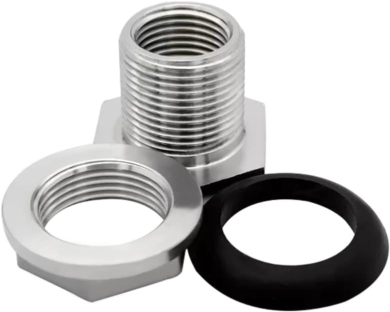 1" Female Bulkhead Water Tank Connector Stainless Steel Thru-bulk Fitting