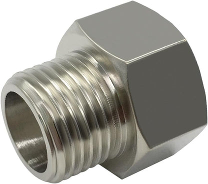 7/8 Female threaded (I.D:15/16) to 1/2 Male threaded (O.D:3/4) Toilet Bidet Hose Pipe Adapter Connector(Pls check your size!)