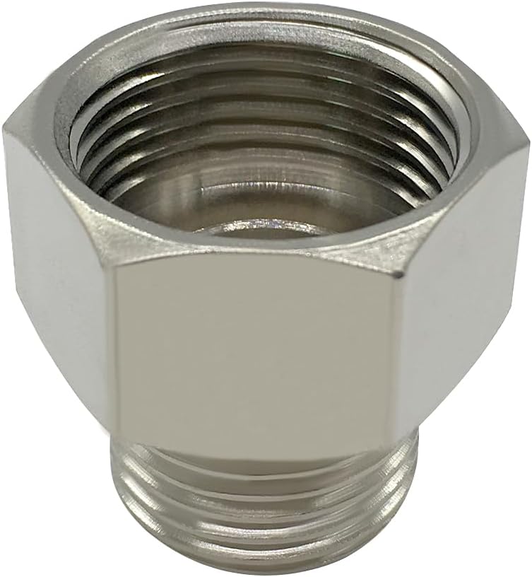 7/8 Female threaded (I.D:15/16) to 1/2 Male threaded (O.D:3/4) Toilet Bidet Hose Pipe Adapter Connector(Pls check your size!)