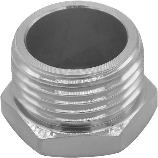 Stainless Garden Hose Plugs 3/4" GHT Male Thread 304 Stainless Steel End Cap (Pack of 2)