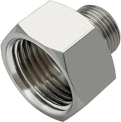 Brass Water Line Adapter 1/2" Female to 3/8" Male Reducer Hose Pipe Compression Fitting Kitchen Bathroom Faucet Supply Hose, Stop Valve Adapter, Pipe Connector With Rubber Washer(Pack of 4)