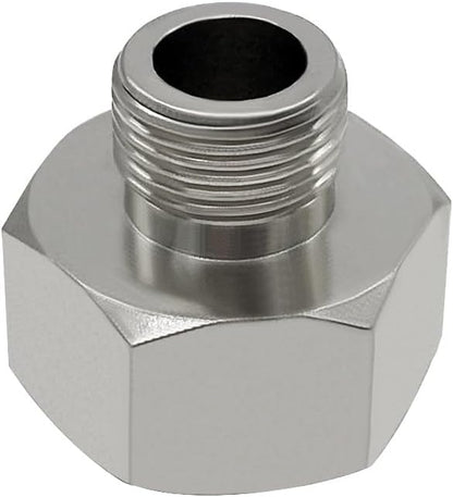 Brass Water Line Adapter 1/2" Female to 3/8" Male Reducer Hose Pipe Compression Fitting Kitchen Bathroom Faucet Supply Hose, Stop Valve Adapter, Pipe Connector With Rubber Washer(Pack of 4)