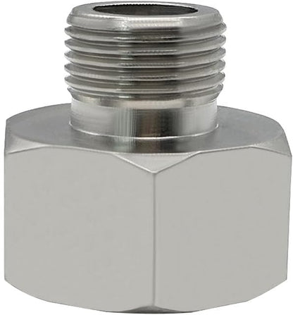 Brass Water Line Adapter 1/2" Female to 3/8" Male Reducer Hose Pipe Compression Fitting Kitchen Bathroom Faucet Supply Hose, Stop Valve Adapter, Pipe Connector With Rubber Washer(Pack of 4)