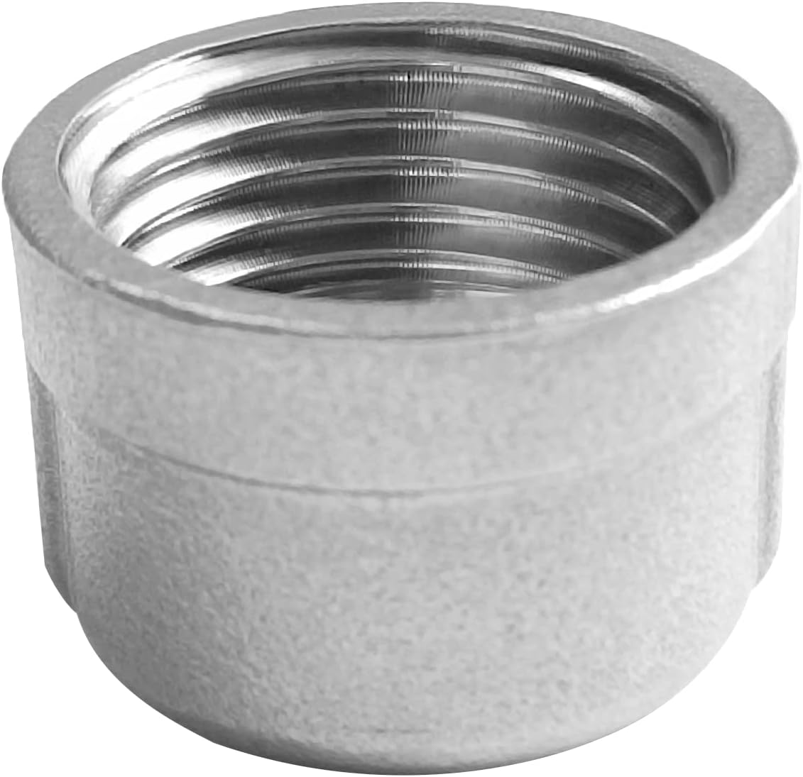 Stainless Garden Hose Caps with Washers 3/4" GHT Female Thread 304 Stainless Steel End Cap (Pack of 4)