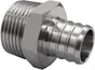 Stainless Steel PEX Garden Hose Adapter Fitting 3/4" PEX Barb to 3/4" GHT Male Connector for Outdoor Garden Irrigation Watering