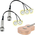 2 Pcs Piezo Pickups Transducer | 3-in-1 & 2-in-1 Pickup Combo | Self-Adhesive Piezo System | Acoustic Guitar, Violin, Ukulele & Cello