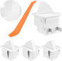 4Pcs Refrigerator Door Light Switch | 2-Pin NC Momentary Control with Pry Bar Tool | Fridge Light Replacement | For Most Freezers AC 250V 3A