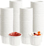300 Pack 0.5 oz Disposable Paper Souffle Medicine Cups, 1/2 Ounce Small Paper Portion Cups for Pills, Tasting Sample, Food Services, Dessert, Condiments, Sauce