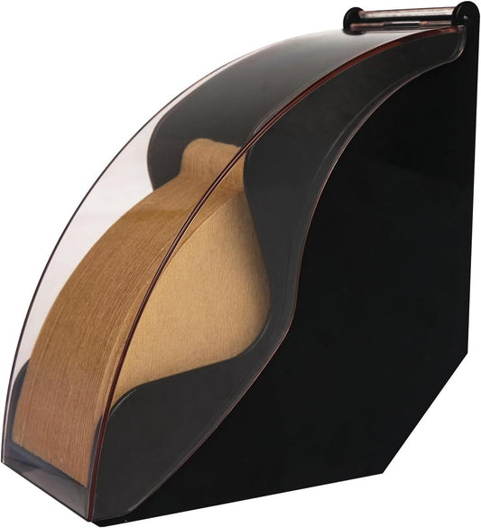 Coffee Filter Holder for Organizer and Coffee Station Accessories (Black).