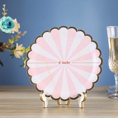 2 Pack 5inch White Gold Thicken Acrylic Easels Display Stand Plate Stand Holder display Pictures Frame ,Decorative Plates, and Artworks