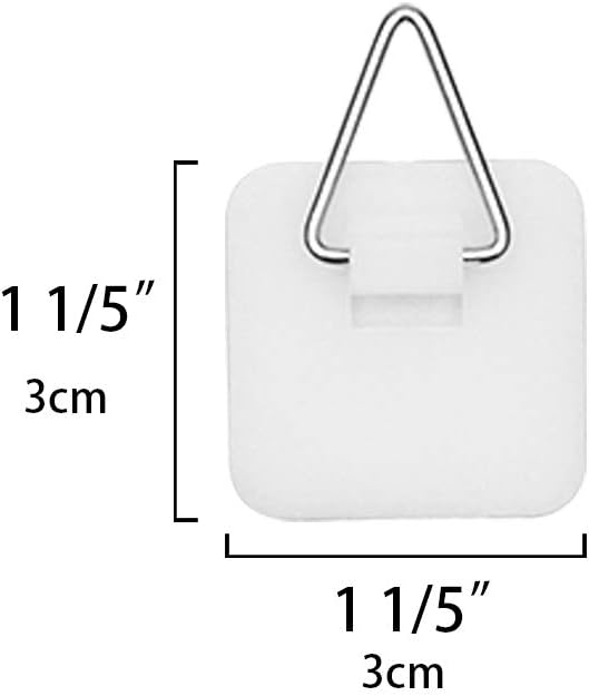 Invisible Adhesive Plate Hangers for The Wall - 1.25 Inch Vertical Plate Holders Set - 10 Pack & 20 Pack Bundle for Wall Hanging and Display