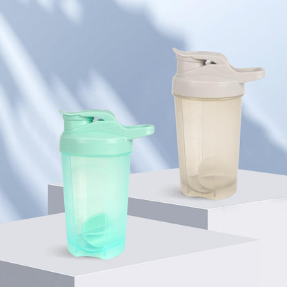 16oz Shaker Bottle, Leak Proof Sports Shaker for Protein Shakes, Pre Workout & Travel, BPA Free, Green, 16oz/500ml