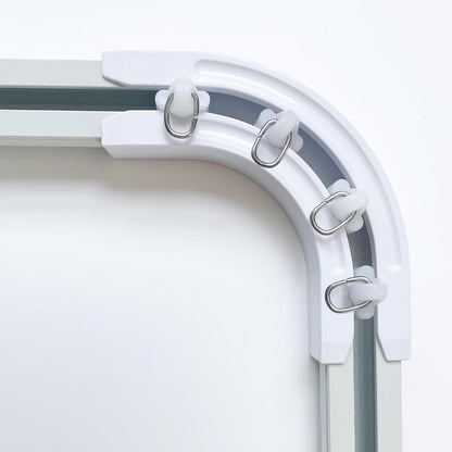 90 Curved Connectors - Ceiling Mount/Wall Mount Curtain Tracks, White 2 Pack