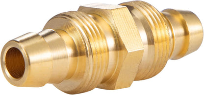 4PCS Soild Brass Air Reusable Hose Splicer For 1/4-Inch ID Hose,1/4" Air Hose Repair Fitting