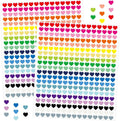 6000Pcs Heart Stickers - 1/2Inch Tiny Mini Small Heart Shape Sticker for Teen Adult Happy Valentines Day Hearts Stickers Self Adhesive Love Sticker for Envelope Seal Card Crafts Gift Packaging