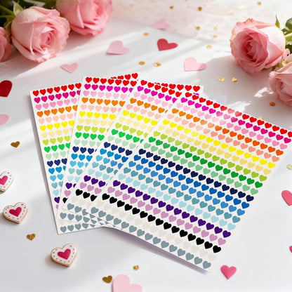 6000Pcs Heart Stickers - 1/2Inch Tiny Mini Small Heart Shape Sticker for Teen Adult Happy Valentines Day Hearts Stickers Self Adhesive Love Sticker for Envelope Seal Card Crafts Gift Packaging