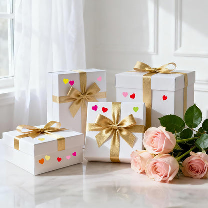 6000Pcs Heart Stickers - 1/2Inch Tiny Mini Small Heart Shape Sticker for Teen Adult Happy Valentines Day Hearts Stickers Self Adhesive Love Sticker for Envelope Seal Card Crafts Gift Packaging