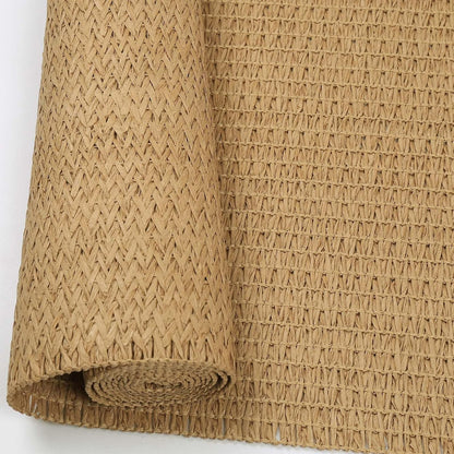 Natural Paper Braided Tablerunner 36 Inches Long for Dining Tables Farmhouse Rustic Table Runner Indoor & Outdoor(Light Brown)