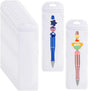 100Pcs Resealable Beadable Pen Packaging Bags,Clear Pen Pouch Bags Great for Focal Bead Pen Small Business Office Home Party Favor Food Storage Cookies Sample Jewelry Snack (2.75x8.66inch)