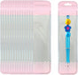 100 Pack Holographic Pen Bags Clear Resealable Bags,Resealable Zipper Pouch Bead Packaging for Pen,Jewelry,Brushes，Lipgloss Small Business 2.16x8.6inch