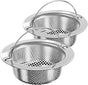 Kitchen Sink Strainer, Stainless Steel Sink Drain Strainer, Dishwasher Safe, 2 Pack
