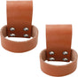 2 Pack Premium Leather Hammer Holster With Belt Loop, Multi-tool Holder, Small Hatchet Carrier, Brown