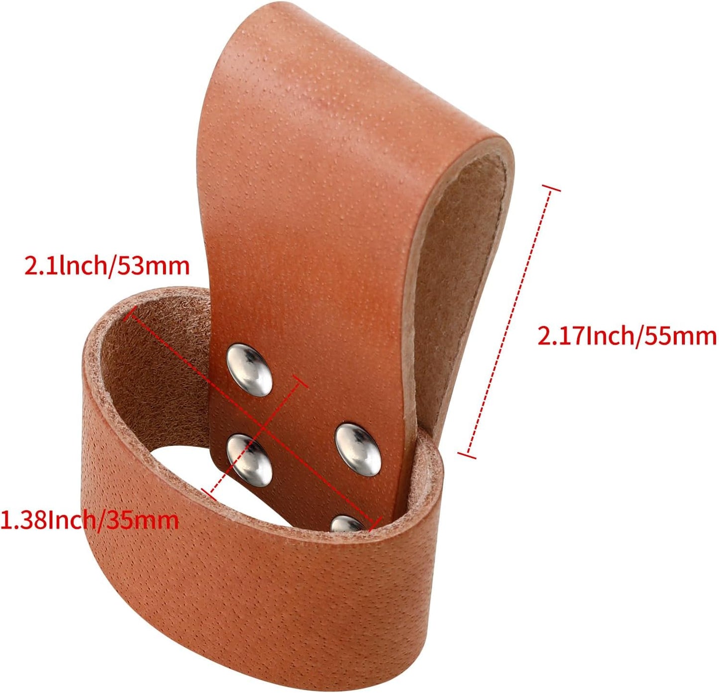 2 Pack Premium Leather Hammer Holster With Belt Loop, Multi-tool Holder, Small Hatchet Carrier, Brown